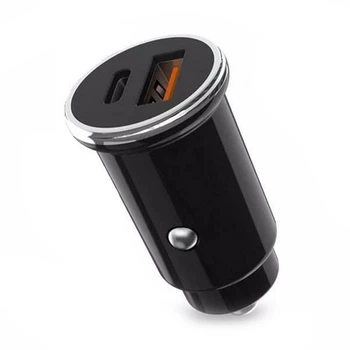 Зарядне автомобільне XO CC25 (PD/18W+1USB/QC3.0) Чорний