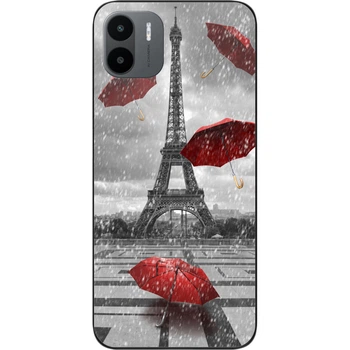 Бампер силиконовый чехол SMTT для Xiaomi Redmi A1 с картинкой Париж