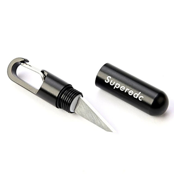 Брелок-ніж для ключів SV Superedc 6,8 см Чорний (sv1626)