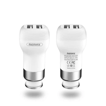 Автомобільний зарядний пристрій Flinc RCC-207 2*USB white Remax 344002