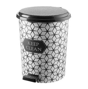 Педальное ведро 24л с рисунком Keep Clean