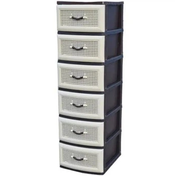 Комод пластиковий Консенсус 10239 GiantXL 6 ярусів Коричневий