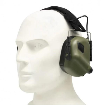 Активні навушники тактичні Earmor M31 mod3 Зелений IPX-5/NRR 22 дБ + 4 незалежні динаміки