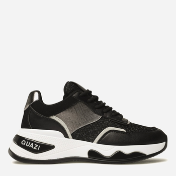 Sneakersy damskie na platformie do kostki Quazi WS111-05 36 23.3 cm Czarne (5904862135144)