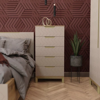 Комод Art in Head Swan Каталонский жёлтый 60х50х120 см