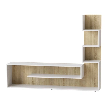 Стінка Light 1500x1220x266 дуб сонома та білий (GALT06130100000)