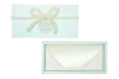 Gift box Cozy бірюза, листівка + конверт в коробочці. Ручна робота