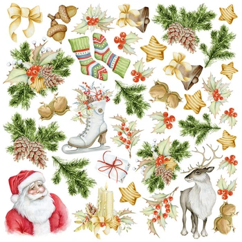 Набір картинок для вирізання, Фабрика Декору, Awaiting Christmas 20х20 см, 02078F