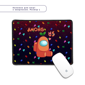 Килимок для мишки з оверлоком Амонг Ас (Among Us) (5962-2410-L) L