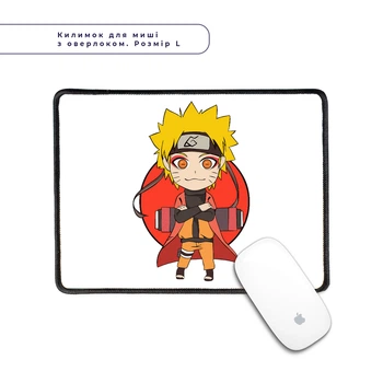 Килимок для мишки з оверлоком Наруто (Naruto) (5962-3478-L) L