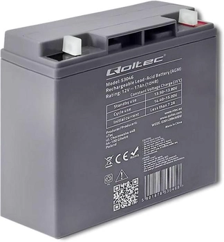 Akumulator Qoltec AGM 12V-17Ah max. 255A (5901878530468)