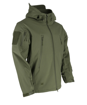 Куртка мужская тактическая KOMBAT UK военная с липучками под шевроны ВСУ Patriot Soft Shell XXXL (SK-kb-pssj-olgr-xxxl)