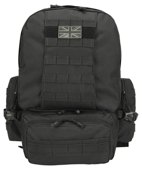 Рюкзак тактичний армійський військовий KOMBAT UK Expedition Pack чорний 50л (SK-kb-ep50-blk)