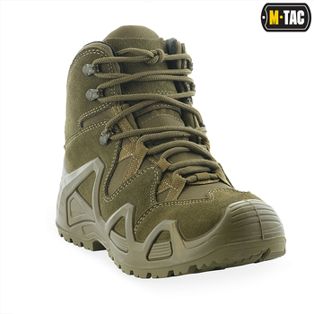 Ботинки тактические M-Tac замшевые обуви для военнослужащих Alligator 42 оливковый (SK-30801001-42)