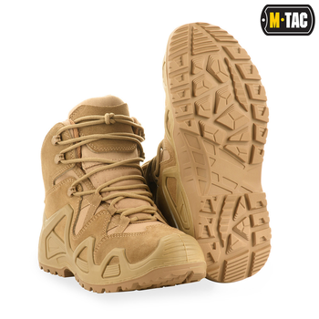 Ботинки тактические M-Tac замшевые обуви для военнослужащих Alligator 44 койот (SK-30801005-44)