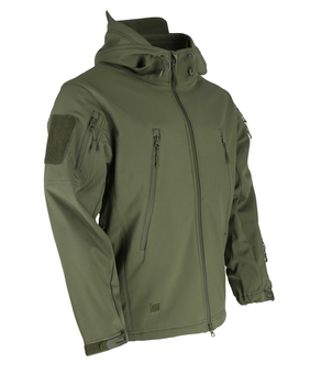 Куртка мужская тактическая KOMBAT UK военная с липучками под шевроны ВСУ Patriot Soft Shell M (SK-kb-pssj-olgr-m)