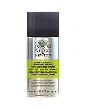 Лак высокоглянцевый (аэрозоль) Winsor & Newton "All Purpose High Gloss Warnish" 150мл