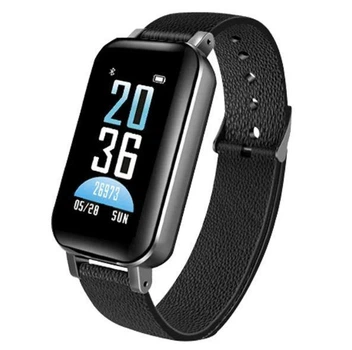Фітнес-браслет з бездротовими навушниками Smart TWS T89 6939 Bluetooth 150 мАг чорний