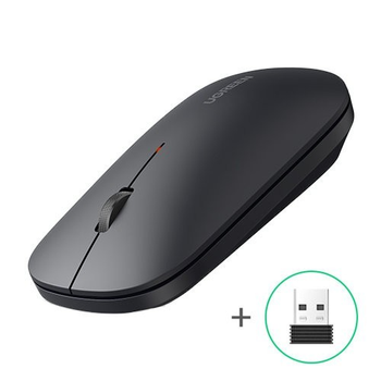 Беспроводная бесшумная мышь UGREEN MU001 Portable Wireless Mouse Black (90372)