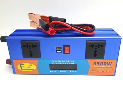 Авто інвертор 12V-220V перетворювач напруги з LCD екраном та USB портом 3500W модифікована синусоїда Eryuan 12в-220в 3500 Вт
