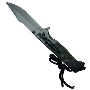 Тактический складной нож Browning FA45 зеленый полуавтоматический выкидной нож
