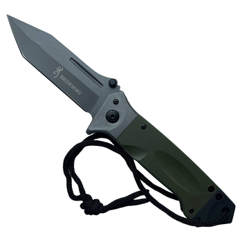 Тактический складной нож Browning зеленый выкидной нож зеленый