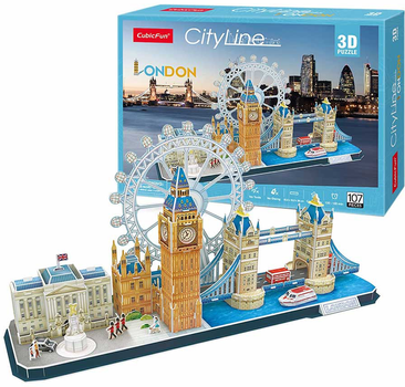 3D-пазл CubicFun City Line London (MC253h) (6944588202538)