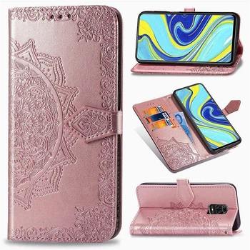 Чохол Vintage для Xiaomi Redmi Note 9 Pro книжка шкіра PU рожевий Без бренду
