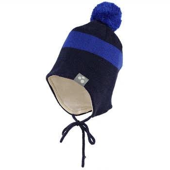 Шапка детская Huppa VIIRO 1 83620100 тёмно-синий XS (4741468628653)