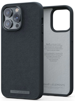 Чехол накладка Njord Suede Comfort+ Case Black для iPhone 14 Pro Max (NA44CM00)