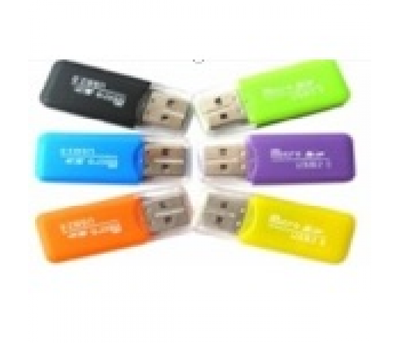 Універсальний кардрідер MERLION CRD-1BK TF - Micro SD, USB2.0, Black, OEM Q1500