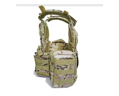 Плитоноска Multicam Tactical Vest з підсумками розвантаження штурмовий жилет бронежелет водонепроникний