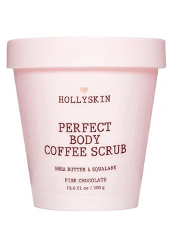 Скраб для ідеально гладкої шкіри з олією ши та скваланом Hollyskin Perfect Body Coffee Scrub Pink Chocolate. 300 г