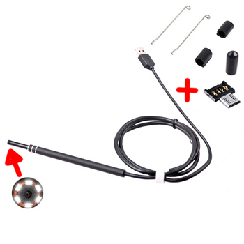 USB/microUSB камера ендоскоп медичний ЛОР отоскоп 1.35м