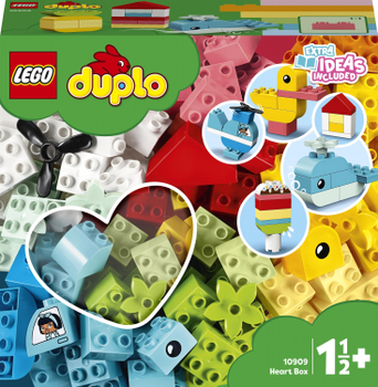 Zestaw klocków LEGO DUPLO Pudełko z serduszkiem 80 elementów (10909)