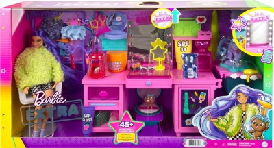Ігровий набір з лялькою Barbie Екстра Візажний столик (887961973297)