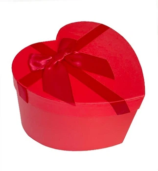 Подарочная коробка "Сердце", 20*22*14 см., цвет - красный
