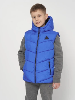 Дитячий стьобаний дутий жилет Minoti 11GILET 2 37394JNR 98-104 см Синій (5059030942335)