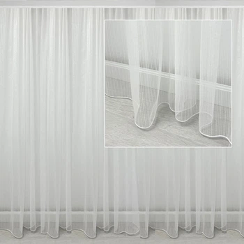 Фатин з квітковою вишивкою Adagio Windows Decor L04 колір - шампань висота тканини 2,8 м