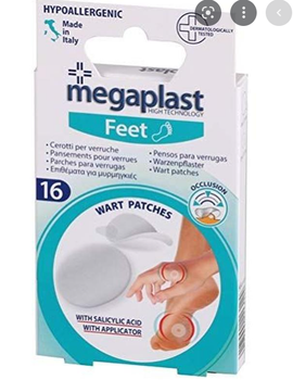 Пластырь от мозолей Megaplast feet С салициловой кислотой (KG-5590)