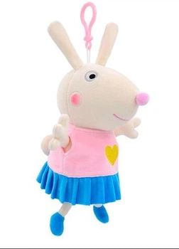 Плюшевая игрушка Подружка Свинки Пеппы Кролик Ребекка 19 см Peppa из семьи Пеппа (Rabbit Rebecca) (513019876-6)