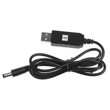 Кабель для роутера 12V DC 5.5x2.1mm - USB 2.0 для підключення до PowerBank, Wi-Fi роутер без світла