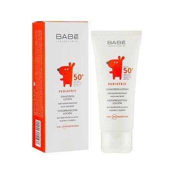 Солнцезащитный лосьон для детей SPF 50+ с физическими и химическими фильтрами Babe Laboratorios