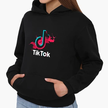 Детский худи ТикТок (TikTok) Черный (9298-1943) 116 см