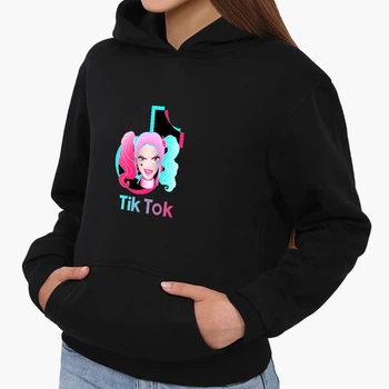 Детский худи ТикТок Харли Квин (TikTok Harley Quinn) Черный (9298-1646) 140 см