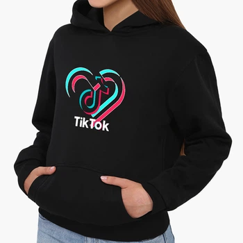 Детский худи ТикТок (TikTok) Черный (9298-1942) 140 см