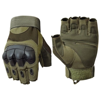 Тактические перчатки беспалые Ironbull Commander Khaki L (U34001)
