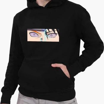 Детский худи Наруто Узумаки и Саске Учиха (Naruto Uzumaki and Sasuke Uchiha) Черный (9298-2819-10) 164 см