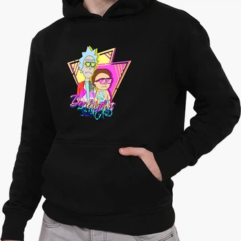 Дитячий худі Рік та Морті (Rick and Morty) Чорний (9298-1228-9) 152 см