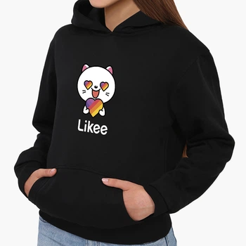 Детский худи Лайк Кот (Likee Cat) Черный (9298-1036) 116 см